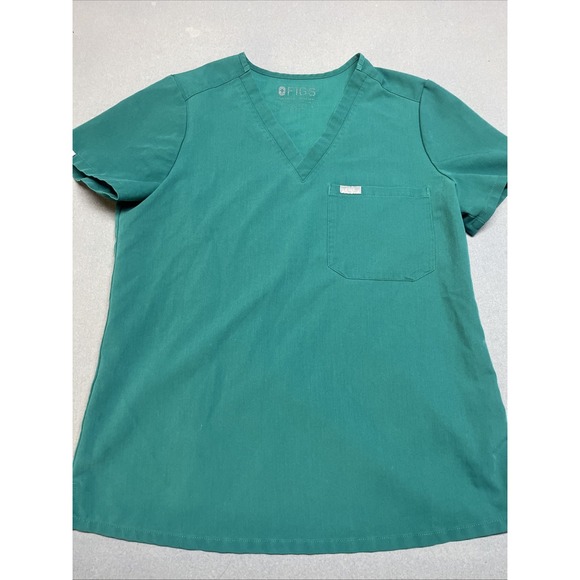 Figs Tops - Figs Catarina V Neck Women's Small Technical Pocket Medical Scrub Work Top